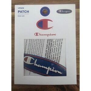 8 Champion Iron-On Embroidered Logo Patches  for Apparel, Bags, Crafts #60